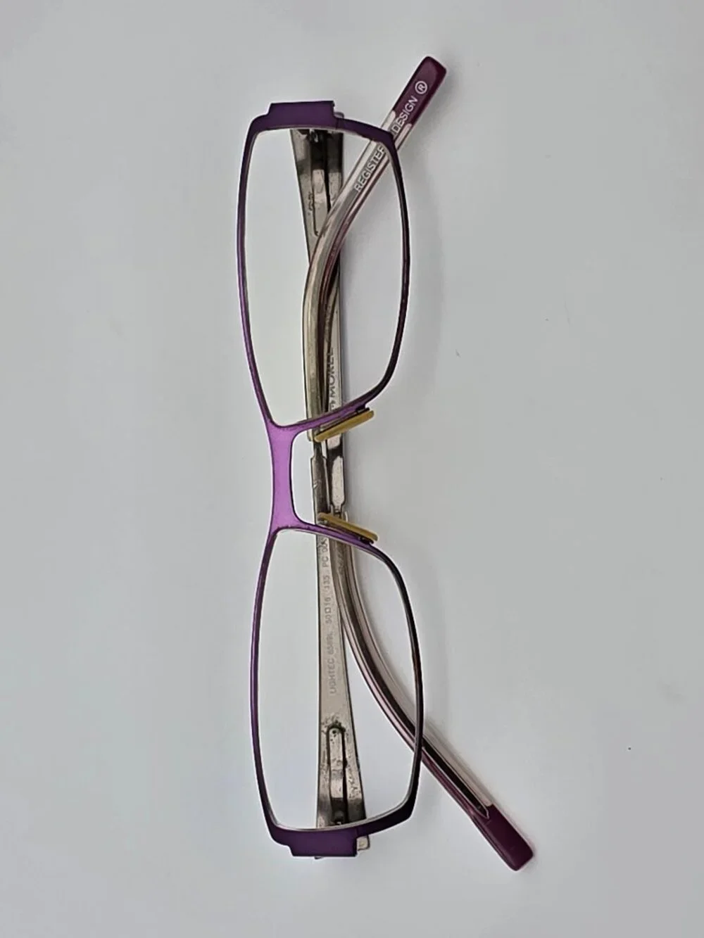 Morel Lightec 6589L PC 001 Purple Eyeglasses Frame w/ Flexhinge and Case France